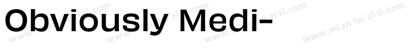 Obviously Medi字体转换